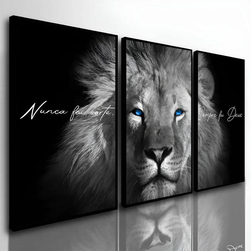 Quadros Decorativos Leão Juda Nunca Foi Sorte Sala Quarto Hd . Borda Infinita