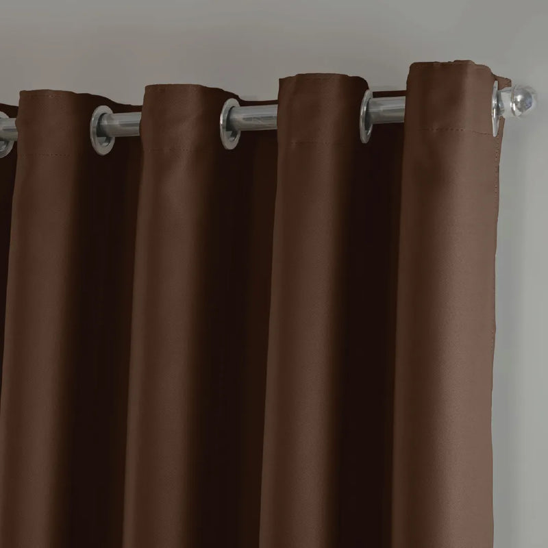 Cortina Blackout Em Tecido Grosso Tamanho 3 x 2.5m  Cor Marróm