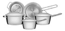Jogo de Panelas em Aço Inox com Fundo Triplo 5 Peças