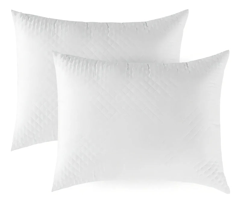 Kit 02 Travesseiros Fibra Antialergic Regulagem Altura 70x50 Cor Branco