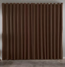 Cortina Blackout Em Tecido Grosso Tamanho 3 x 2.5m  Cor Marróm