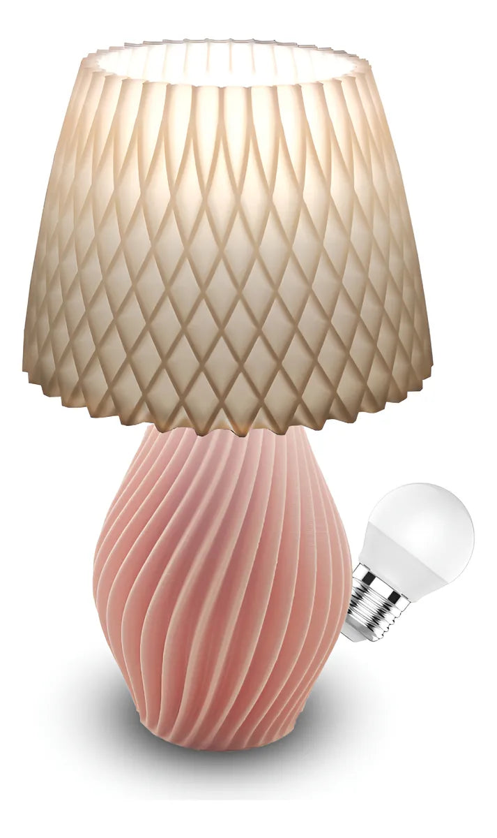 Abajur Luminária De Mesa Sala Quarto Moderno Com Lâmpada