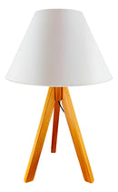 Abajur Tripé Madeira Pequeno Decoração Perfeita Casa Bivolt