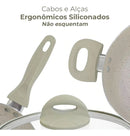 Jogo de Panelas Antiaderente Cerâmica Ibiza 8 Peças Casambiente