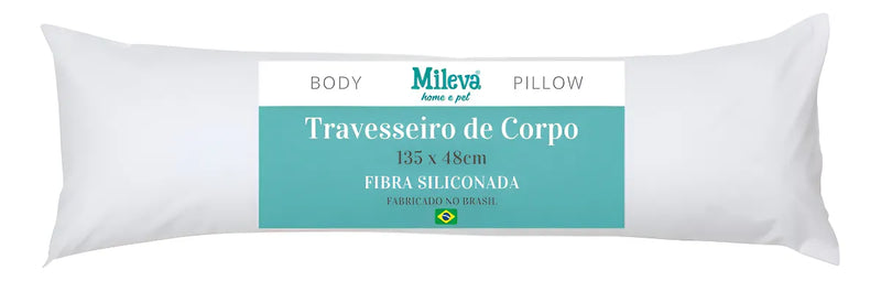 Travesseiro De Corpo Gigante 100% Fibra Siliconada - Gestante - Xuxão Grávida - Quiroplaxia - Super Macio - Alivia Dor na