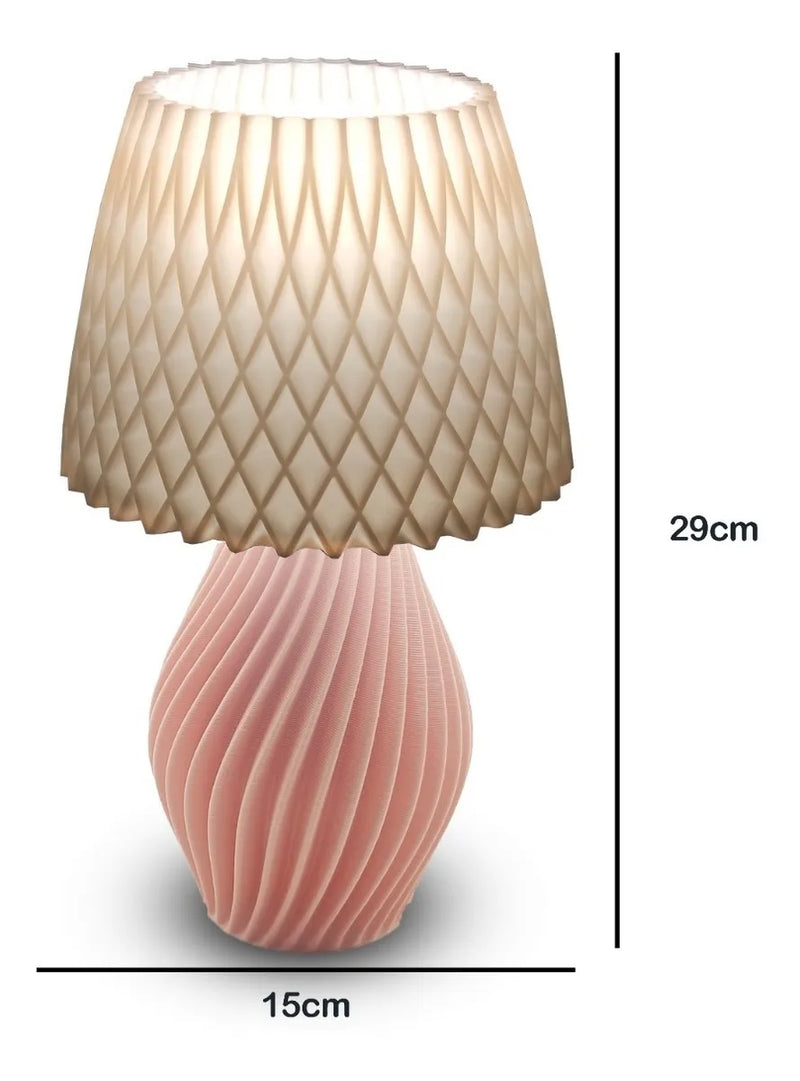 Abajur Luminária De Mesa Sala Quarto Moderno Com Lâmpada