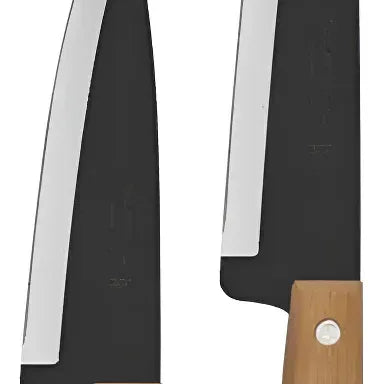 Kit 2 Faca Carbono  Cabo Madeira Peixeira 5 8