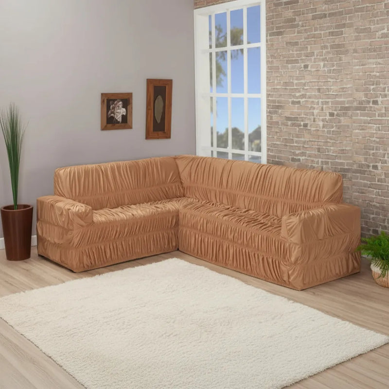 Capa Para Sofá De Canto Protetor 21 Elásticos - Cores