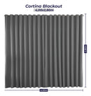 Cortina Blackout Liso 4 Metros X2,80m Blecaute Bloqueia 100% Cor Cinza