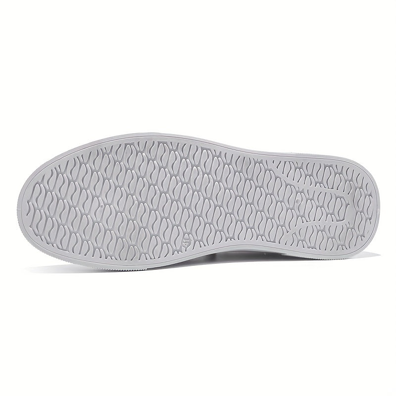 Men's Trendy Solid Skate Shoes, Comfy Non Slip Casual Sneakers For Men's Outdoor Activities