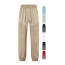 Simple Loose Thin Linen-style Sporty Drawstring Patchwork Men's Sweatpants