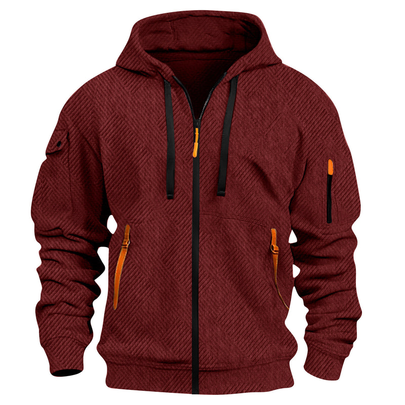 Outerwear Pocket Decorated Sporty Casual Hoodie For Men