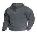 SpringAutumn European Men's Casual Stand-up Collar Long-sleeved Sweatshirt