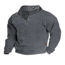 SpringAutumn European Men's Casual Stand-up Collar Long-sleeved Sweatshirt