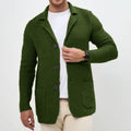 New Sweater Cardigan Men's Lapel Knitted Suit Jacket