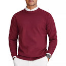 New Men's Round Neck Sweater Long Sleeve Knit