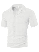 Loose Casual Breathable Lapel Men's Short Sleeve