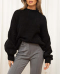 Solid Color Women's Loose Casual Sweater