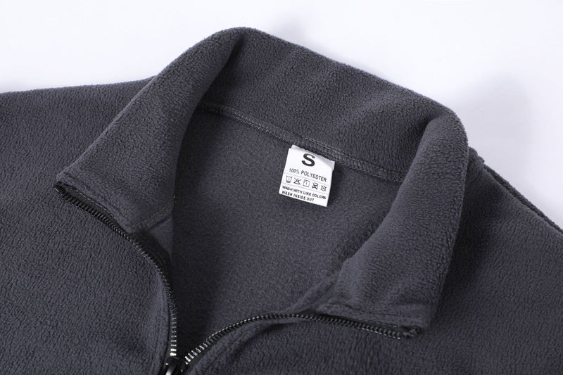 Men's Casual Pullover Jacquard Fleece Stand-up Collar Sweatshirt