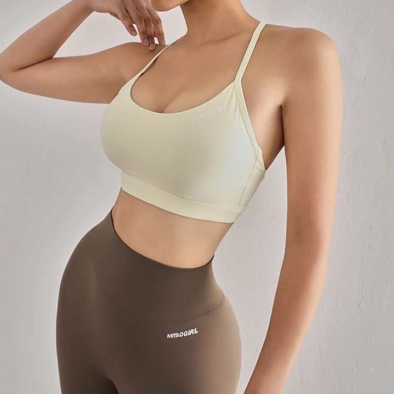 Women's Fashion Cross Beauty Back Yoga Bra