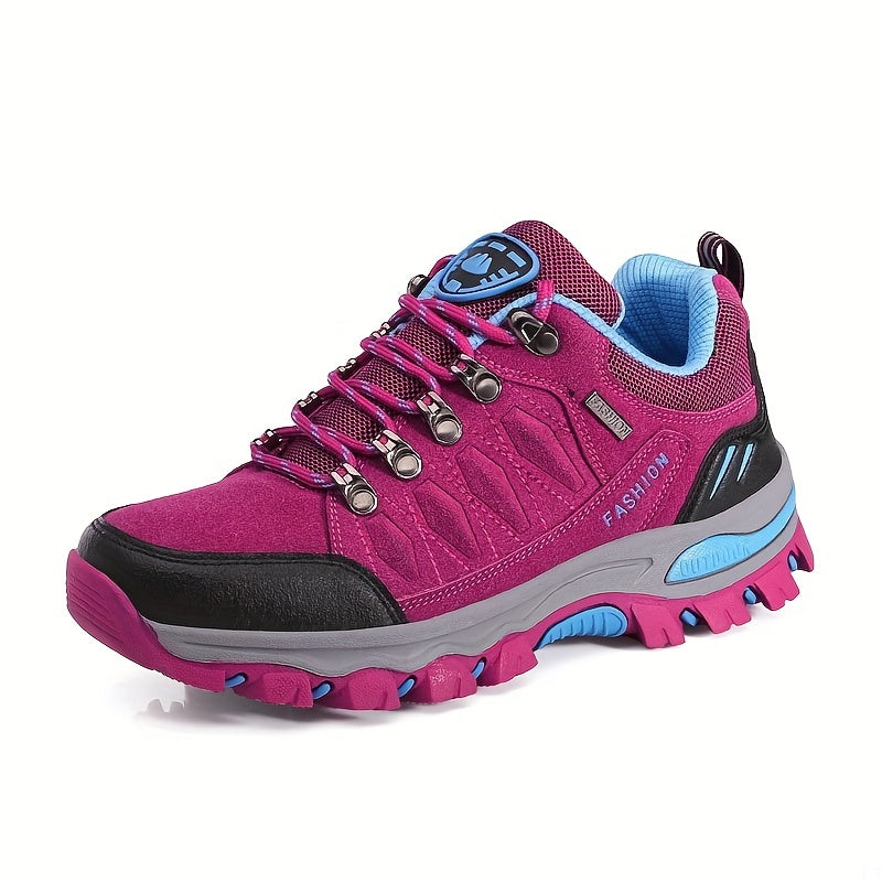 Women's Hiking Outdoor Shoes, Breathable Fabric, Non-Slip Trekking Sneakers, Comfortable Fit, Durable Trail Footwear