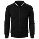 Men's Zip-up Stand Collar Sweatshirt Jacket