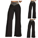 Women's Hollow-out Waistband Flared Pants High Waist Commuting Casual