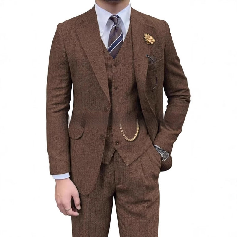 Men's Casual Fashion Three-piece Set