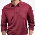 Men's Casual Loose Solid Color Long Sleeve Shirt