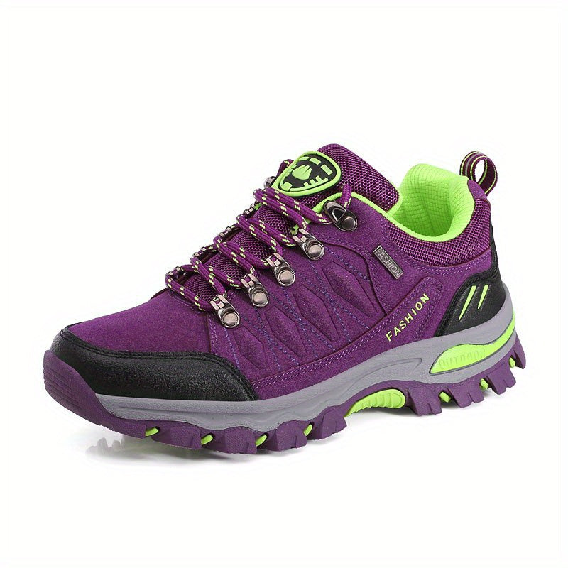 Women's Hiking Outdoor Shoes, Breathable Fabric, Non-Slip Trekking Sneakers, Comfortable Fit, Durable Trail Footwear