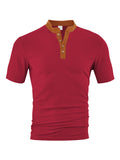 Casual Loose Breathable Button-up Men's Short Sleeves