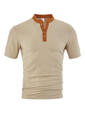 Casual Loose Breathable Button-up Men's Short Sleeves