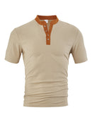Casual Loose Breathable Button-up Men's Short Sleeves