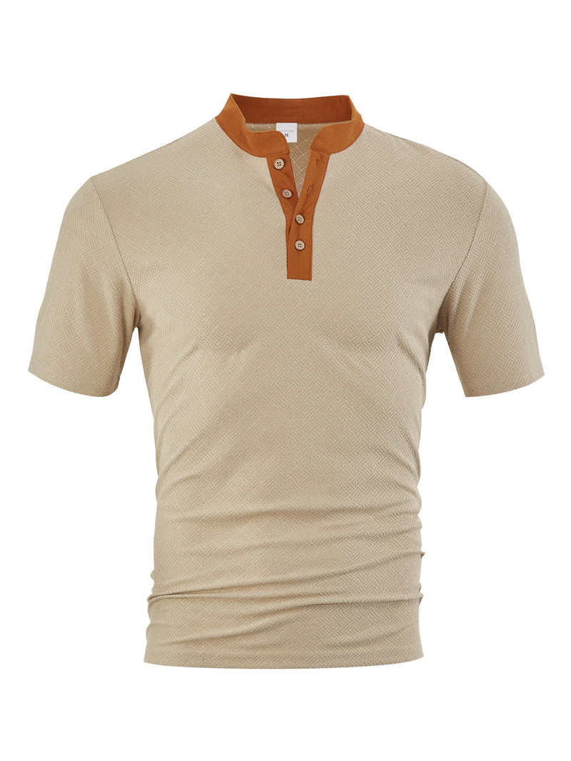 Casual Loose Breathable Button-up Men's Short Sleeves