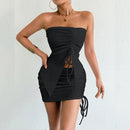 Strapless Sexy Bodycon Hot Girl Dress