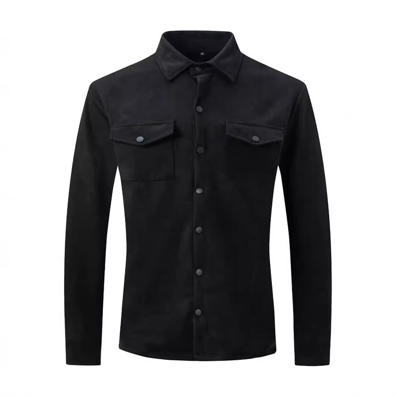 Spring And Autumn Men's Turn-Down Collar Casual Jacket Europe And America