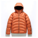 2025 New Unisex Hooded Down Jacket Couple Style Ribbed
