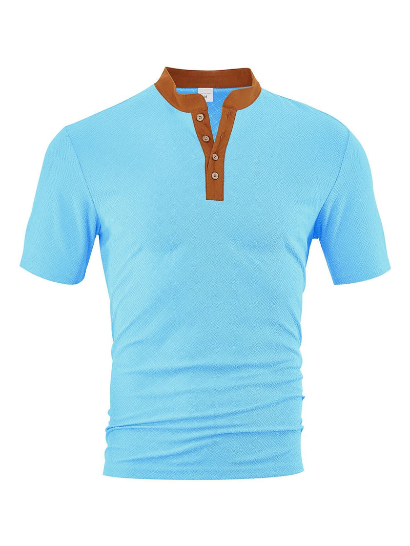 Casual Loose Breathable Button-up Men's Short Sleeves