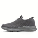 Men's Stylish Slip On Comfy Running Shoes: Breathable & Durable Non-Slip Shock Absorption Sneakers For Jogging, Walking & Hiking!