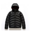 2025 New Unisex Hooded Down Jacket Couple Style Ribbed