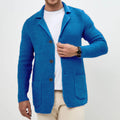 New Sweater Cardigan Men's Lapel Knitted Suit Jacket