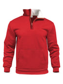 Casual Outdoor High Neck Half-Zip Pocket Long Sleeve Sweatshirt